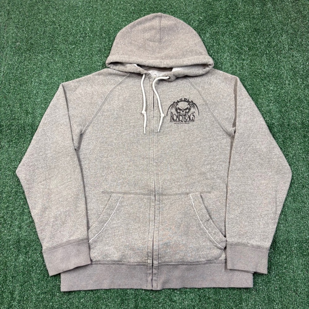 Vintage 2000's Mossimo Road Rags Motocycle Zip-Up Hoodie